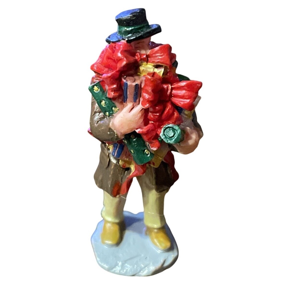 Lemax Christmas Village‎ Town All Wrapped Up 52072 Man Carrying Presents Gifts